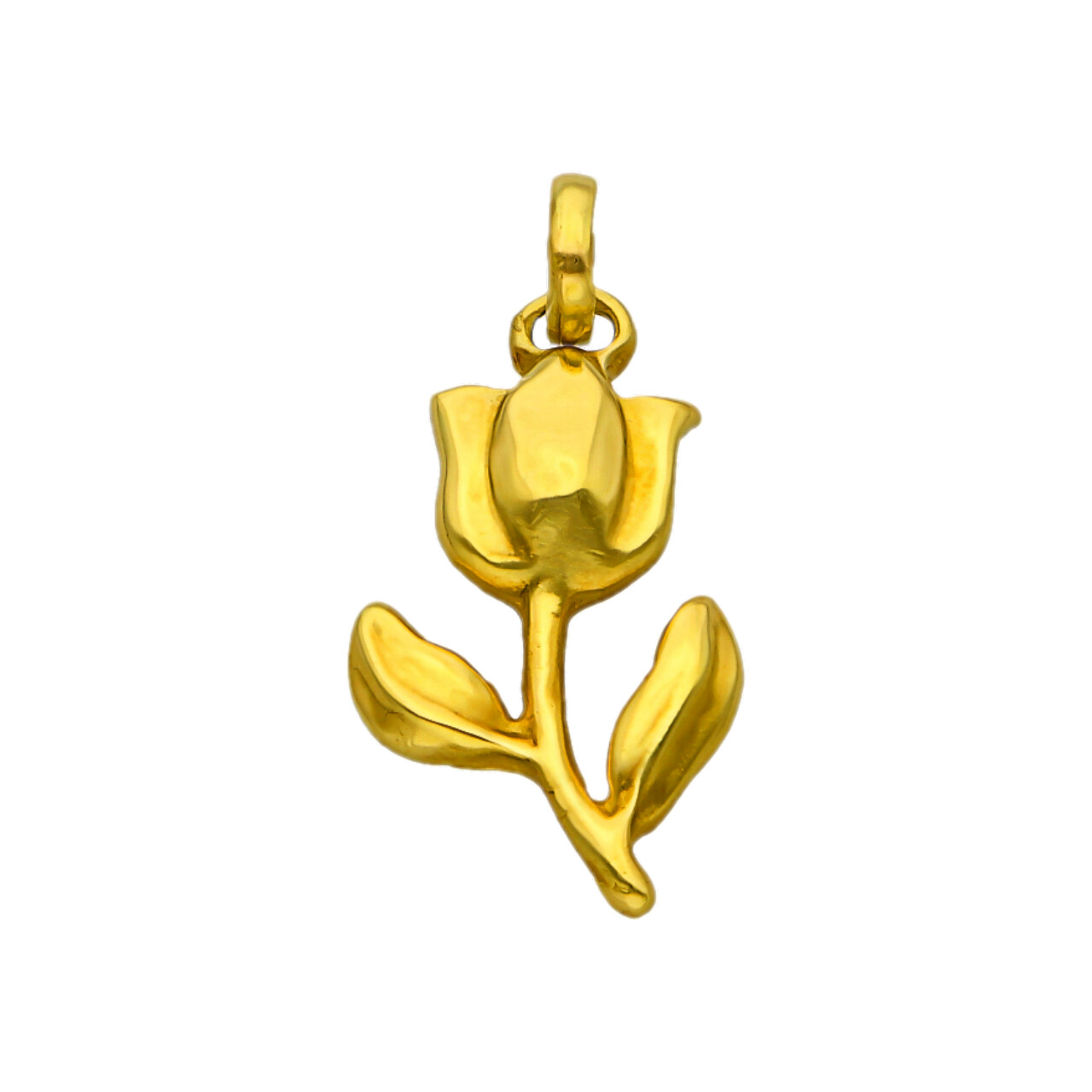 Ciondolo tulipano oro giallo_1