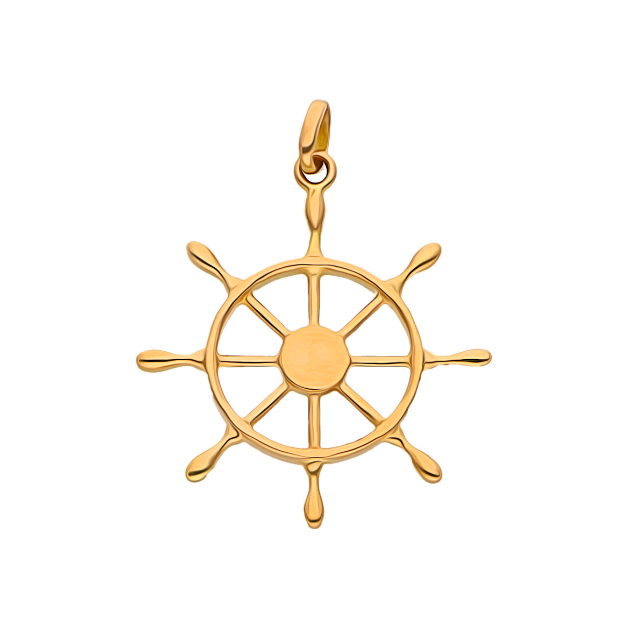 Ciondolo timone in oro giallo_1
