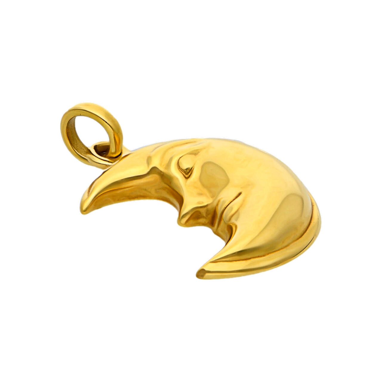 Ciondolo luna zalì oro giallo_2