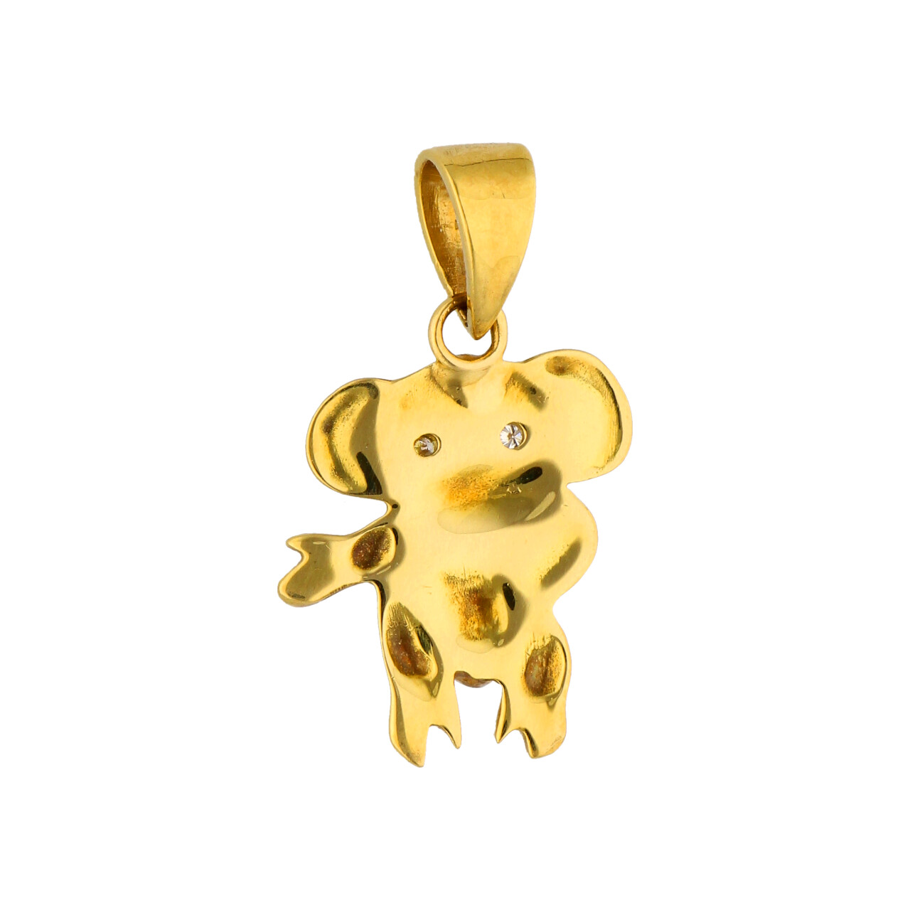 Ciondolo koala due ori con diamante e zaffiro_4