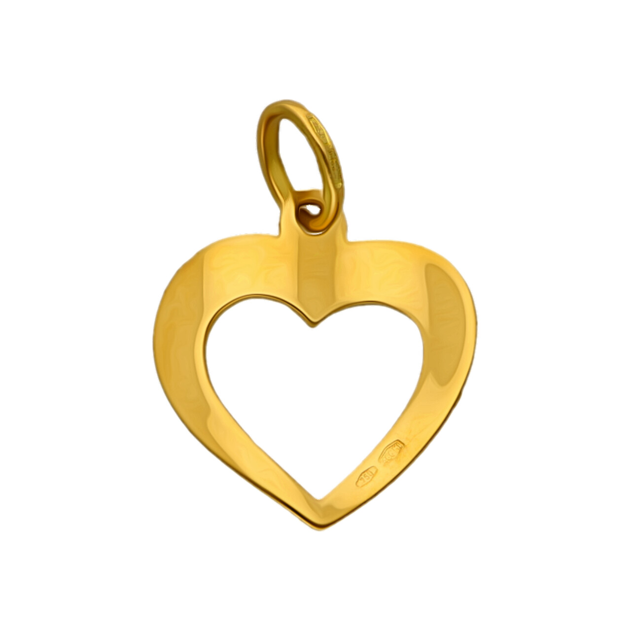 Ciondolo a cuore moderno in oro giallo_3