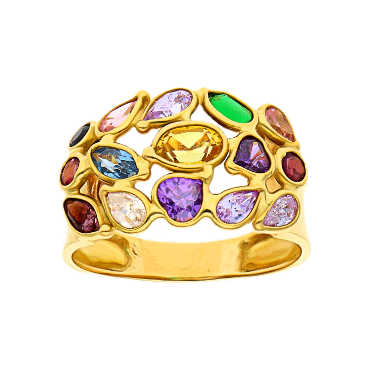 Anello oro giallo con quarzi colorati_1