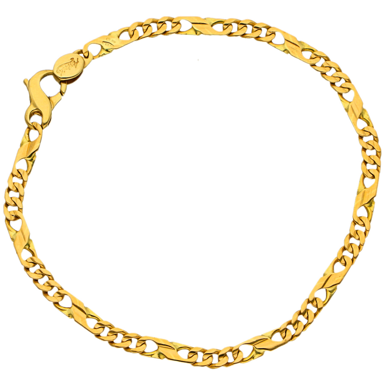 Bracciale in oro giallo maglia 3+1_1