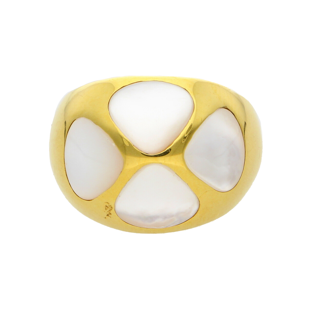 Anello oro giallo con madreperla_1