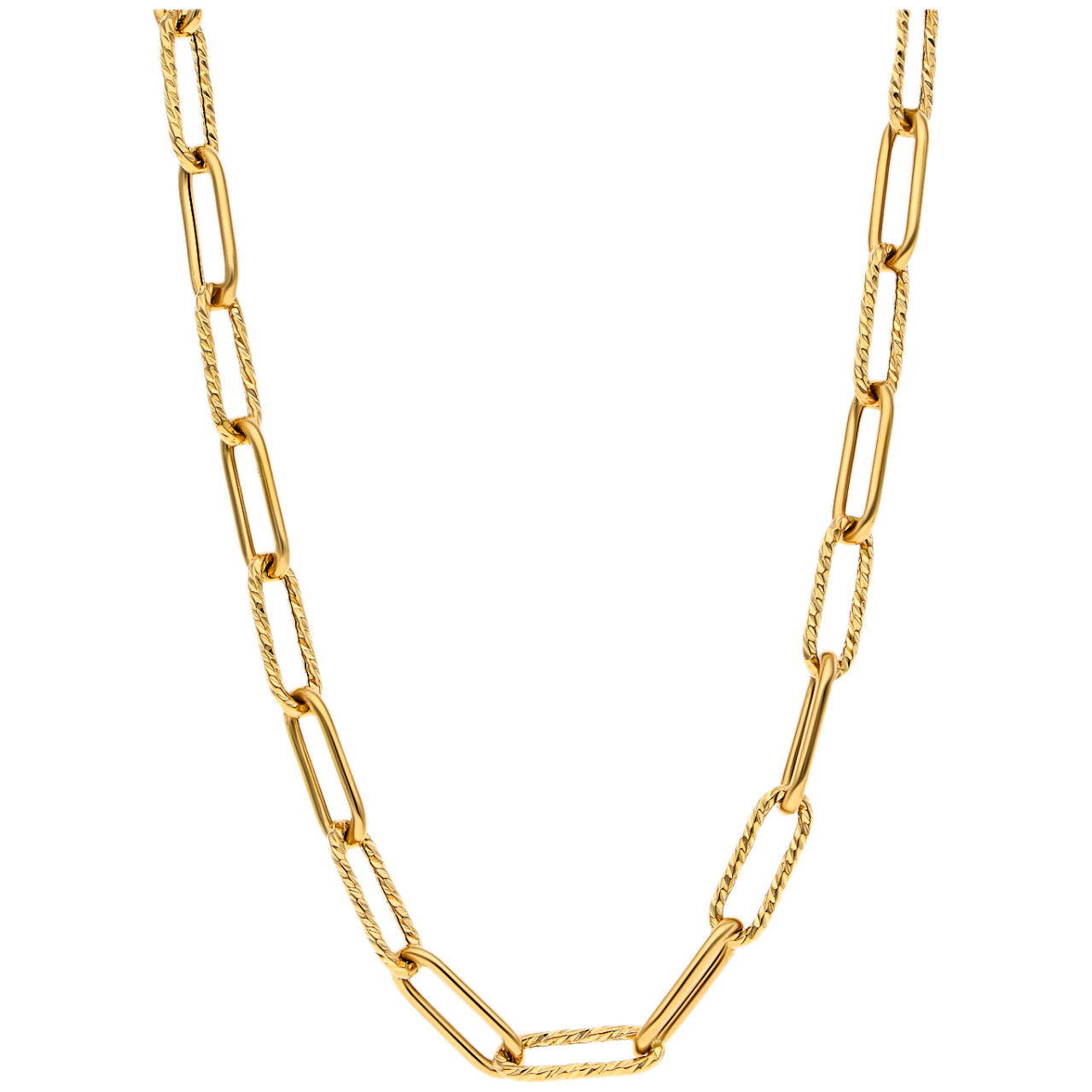 Moderne Halskette aus Gelbgold