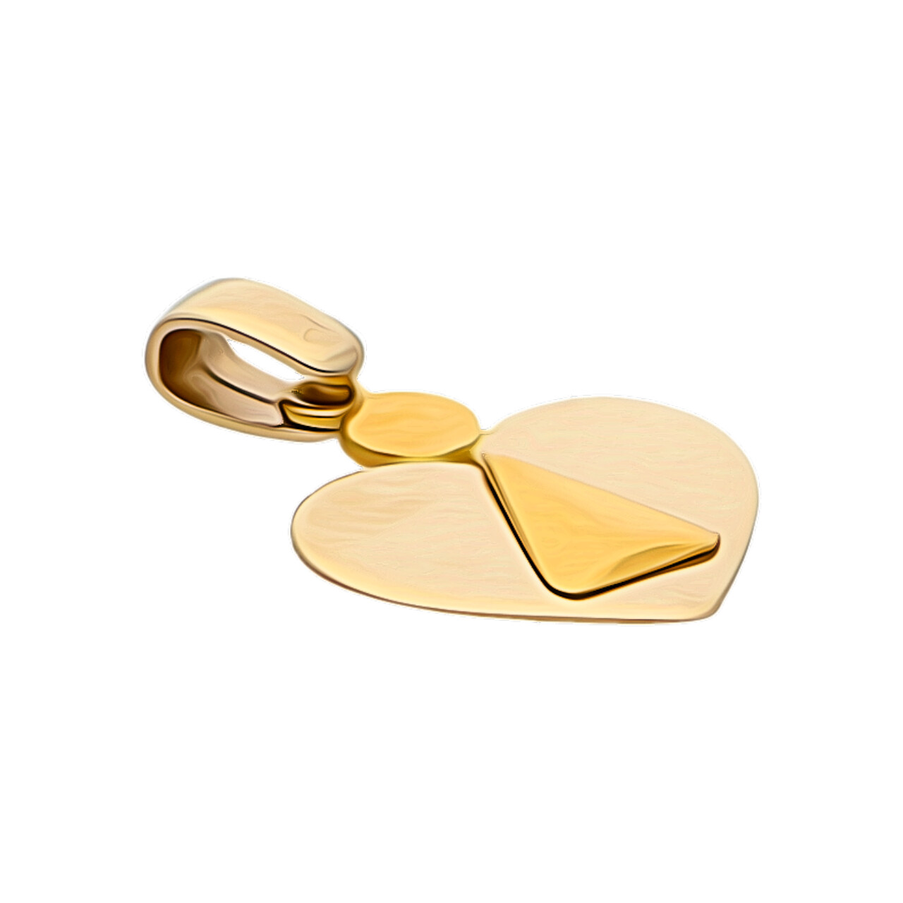 Ciondolo cuore due ori_2