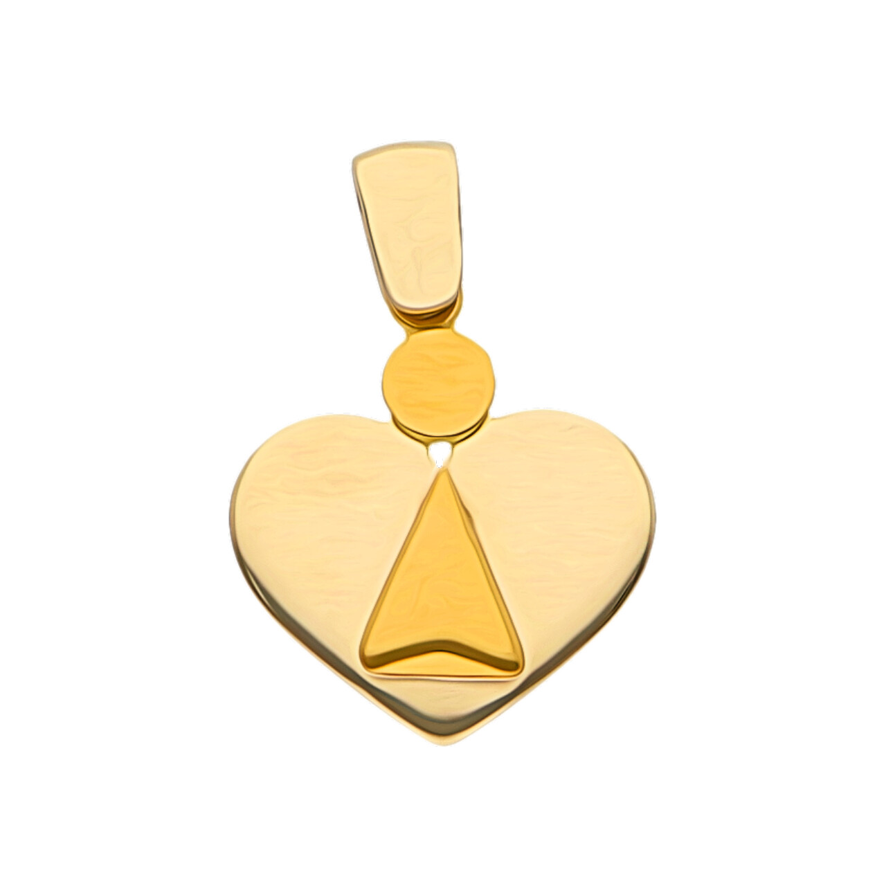 Ciondolo cuore due ori
