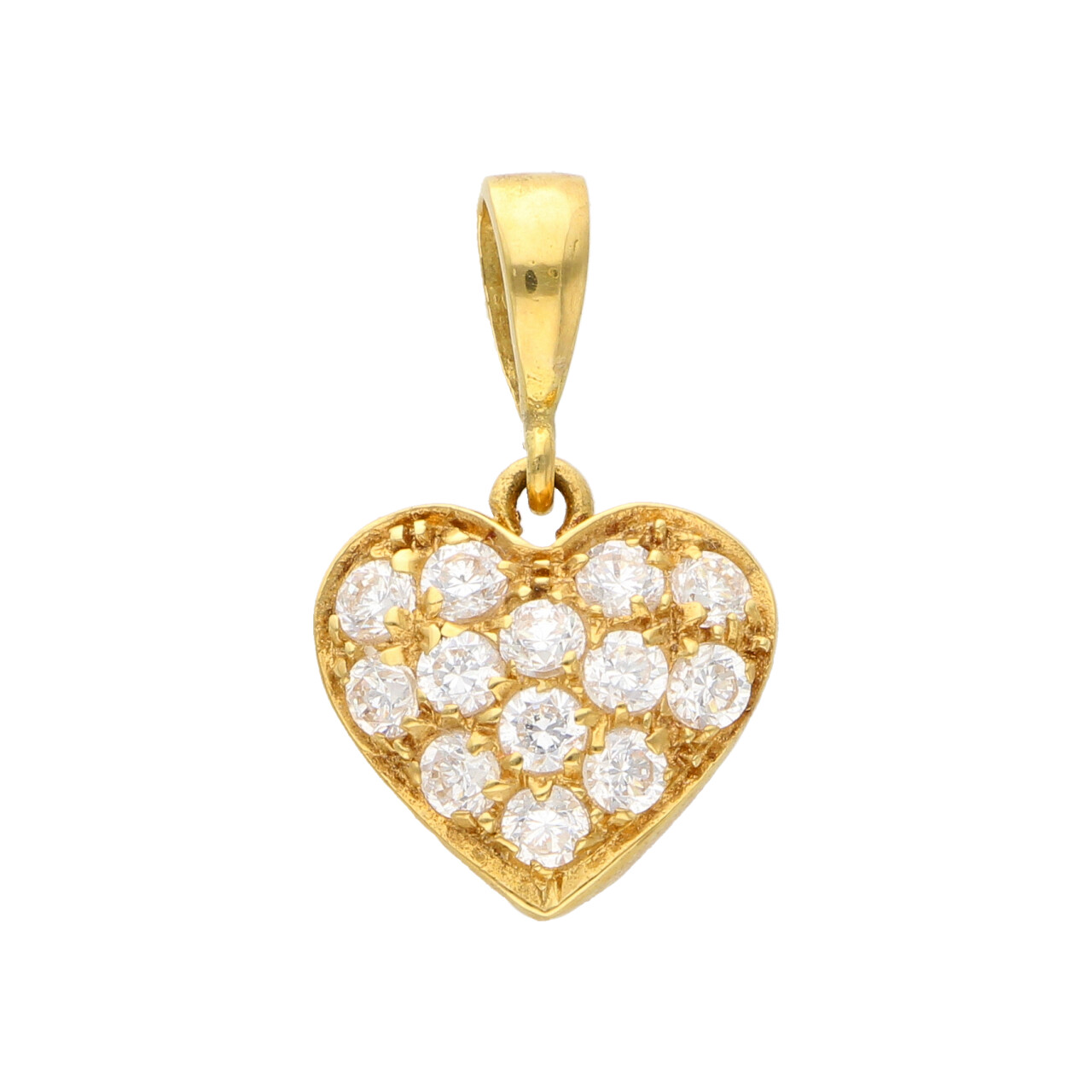 Ciondolo cuore oro giallo con zirconi_1