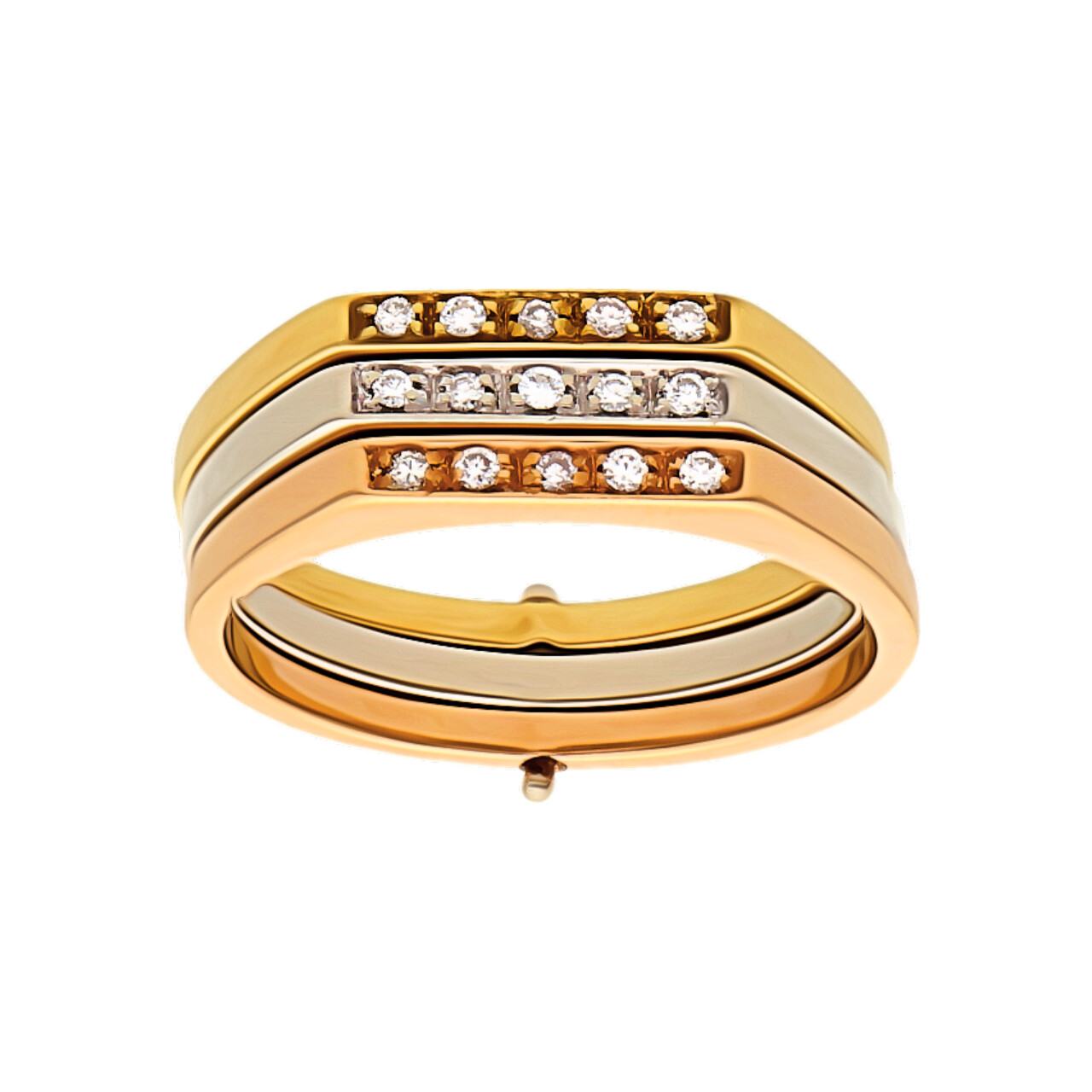 Anello tre ori con diamantini_1