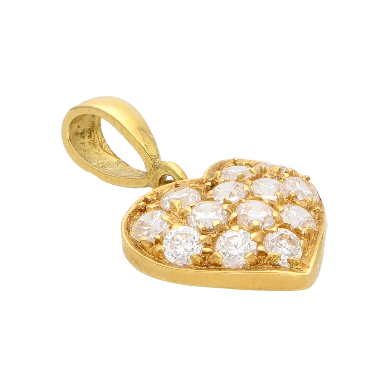 Ciondolo cuore oro giallo con zirconi_2