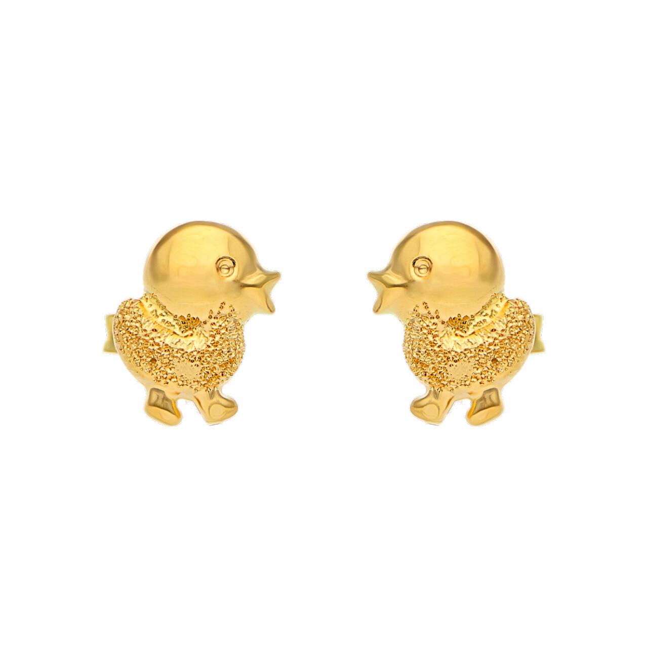 Orecchini pulcino in oro giallo_1
