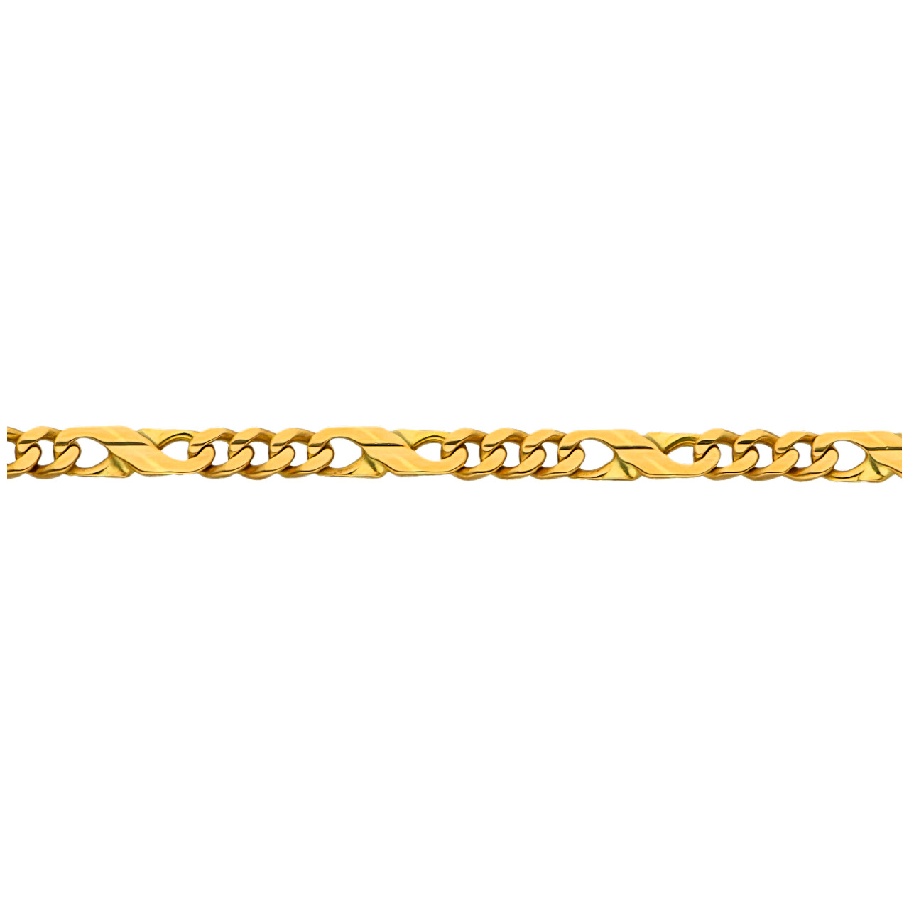 Bracciale in oro giallo maglia 3+1_4