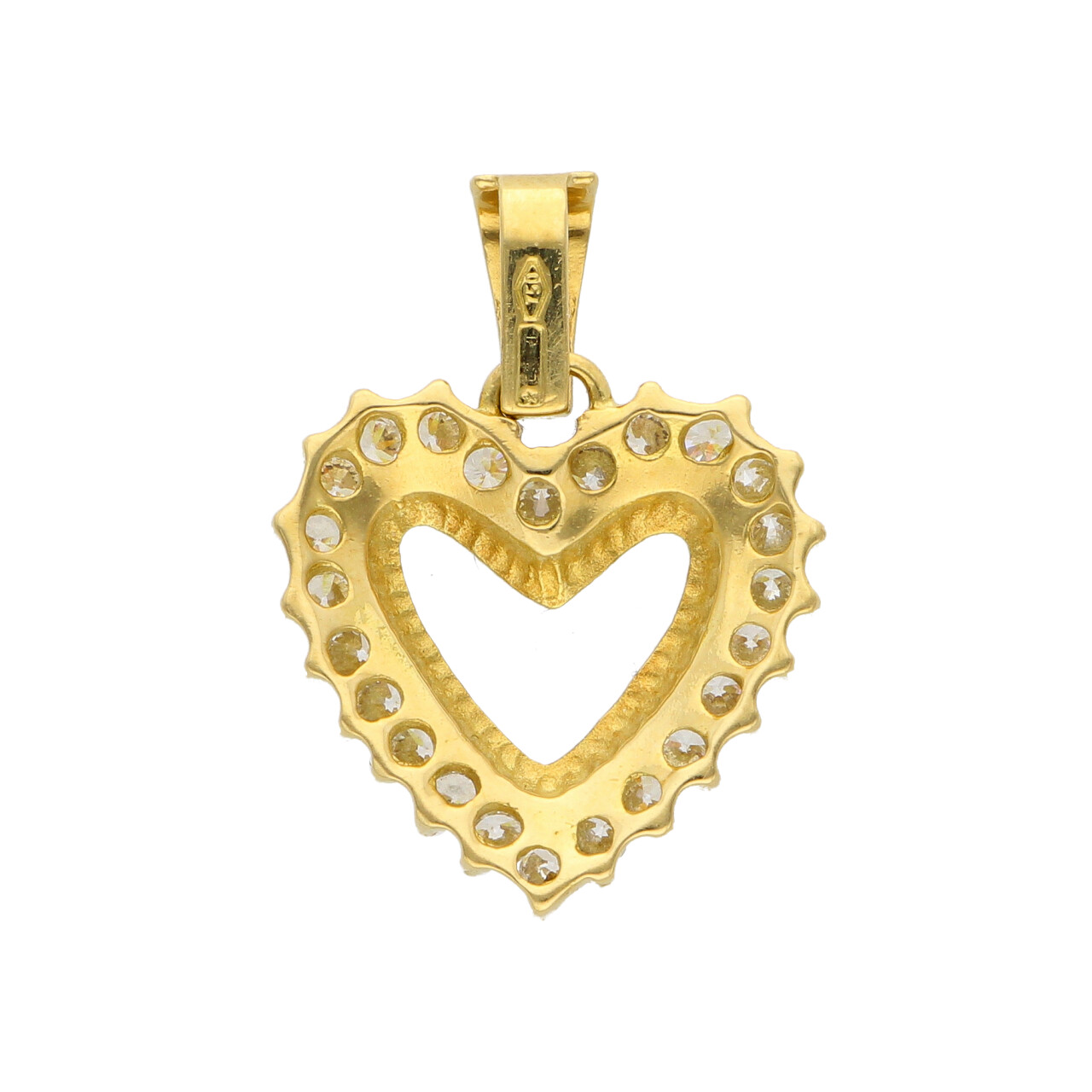 Ciondolo cuore oro giallo con zirconi_3