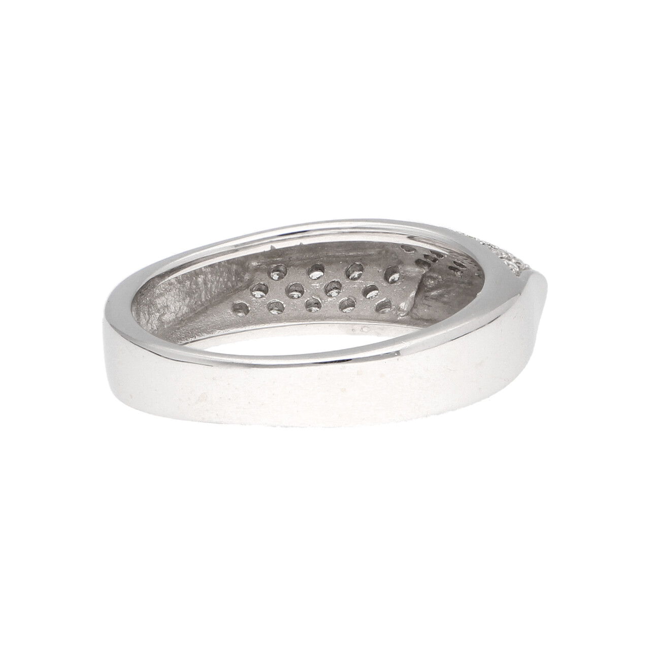 Anello oro bianco con diamanti 0,26 ct_4