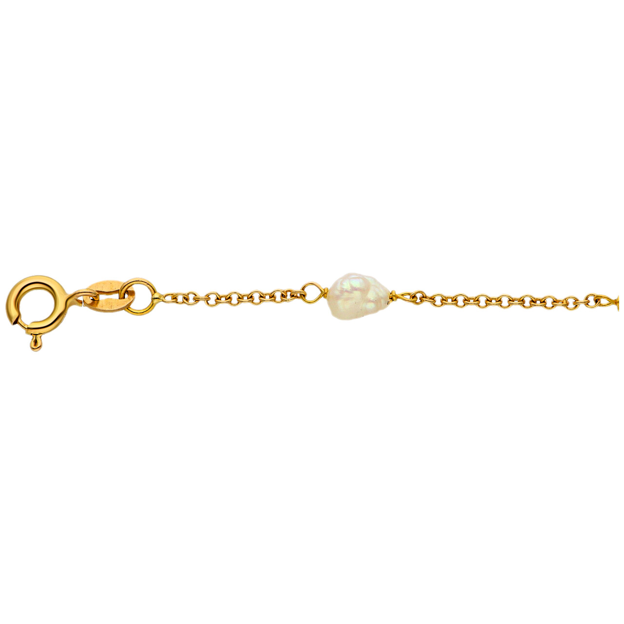Bracciale oro giallo con perle grezze_3