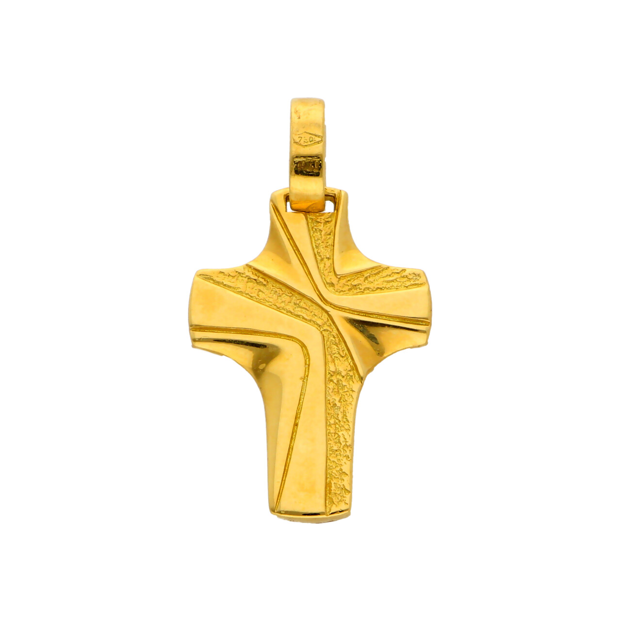 Ciondolo croce stilizzata oro giallo_1