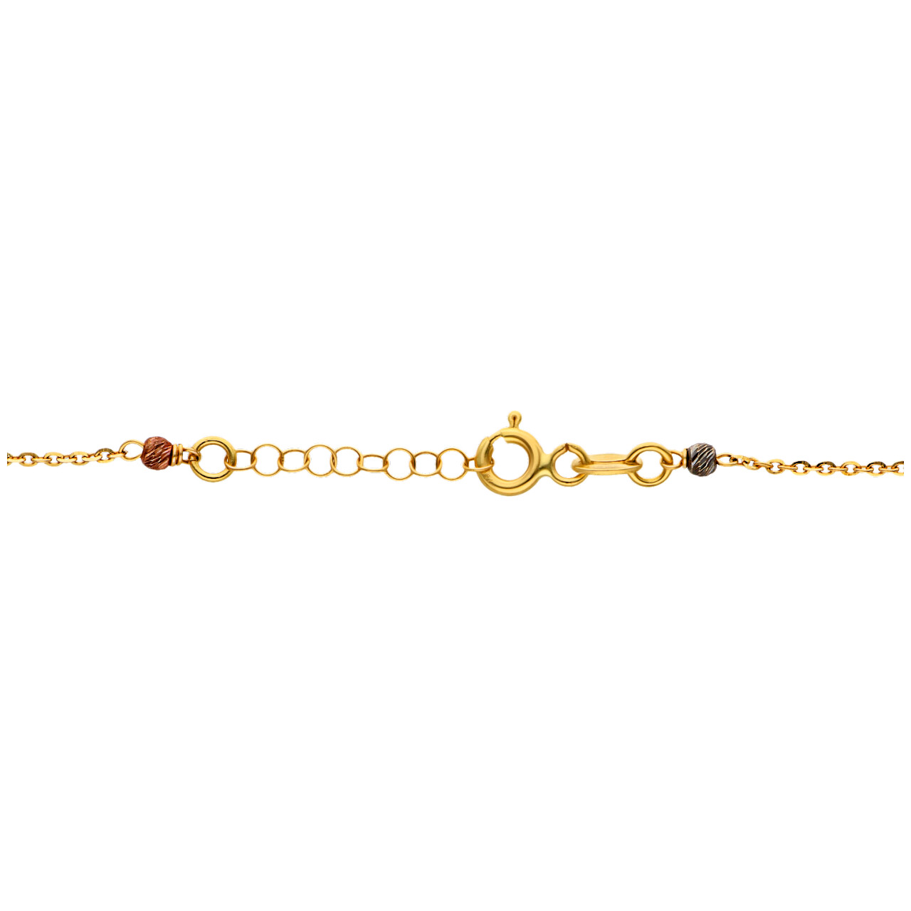 Collana in oro con palline diamantate_2