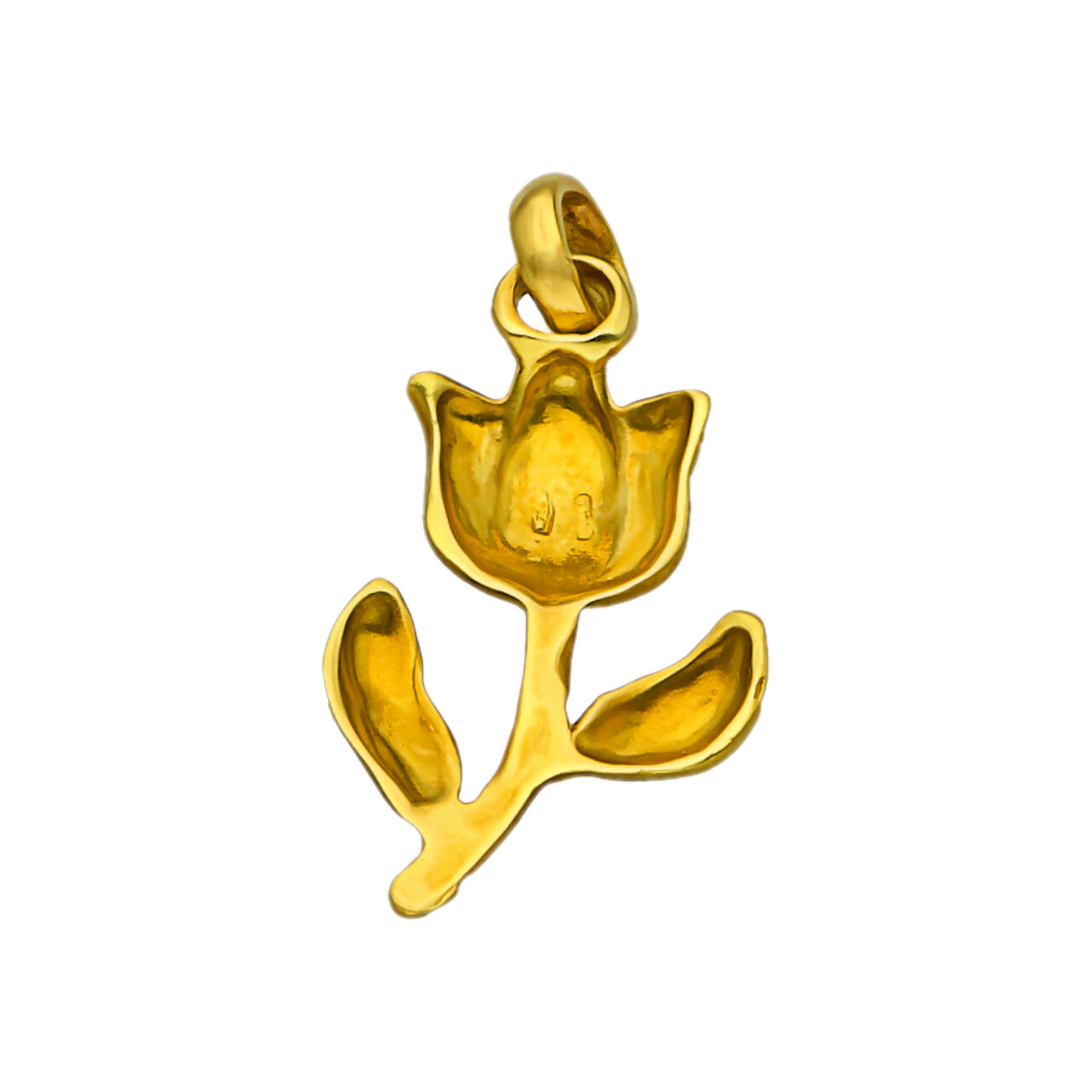 Ciondolo tulipano oro giallo_3