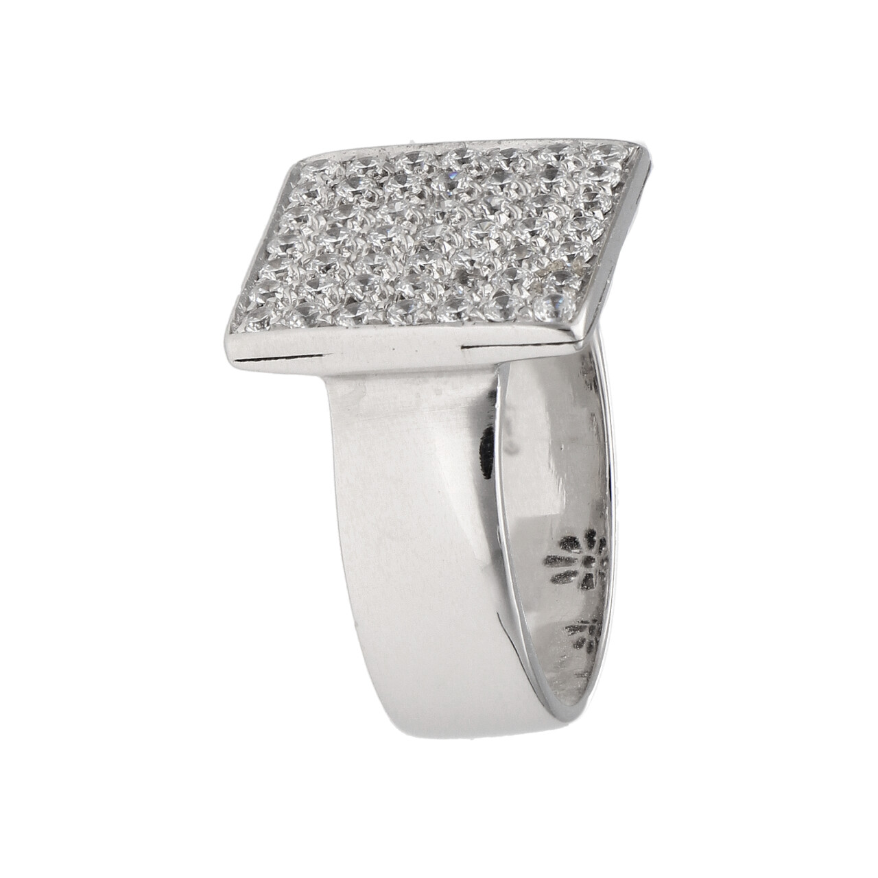 Anello oro bianco con pavè di zirconi_3