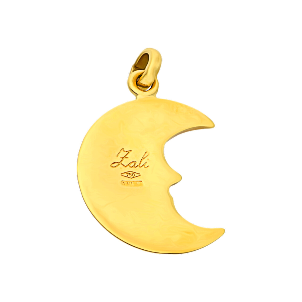 Ciondolo luna zalì oro giallo_3