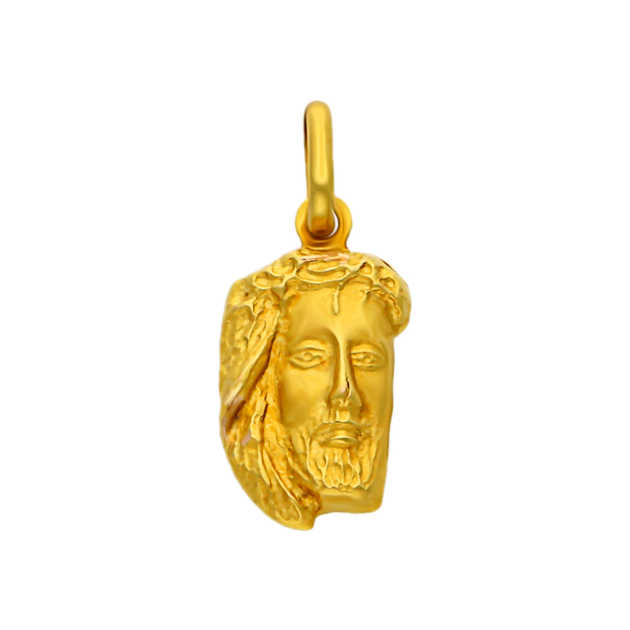 Ciondolo volto di cristo oro giallo_1