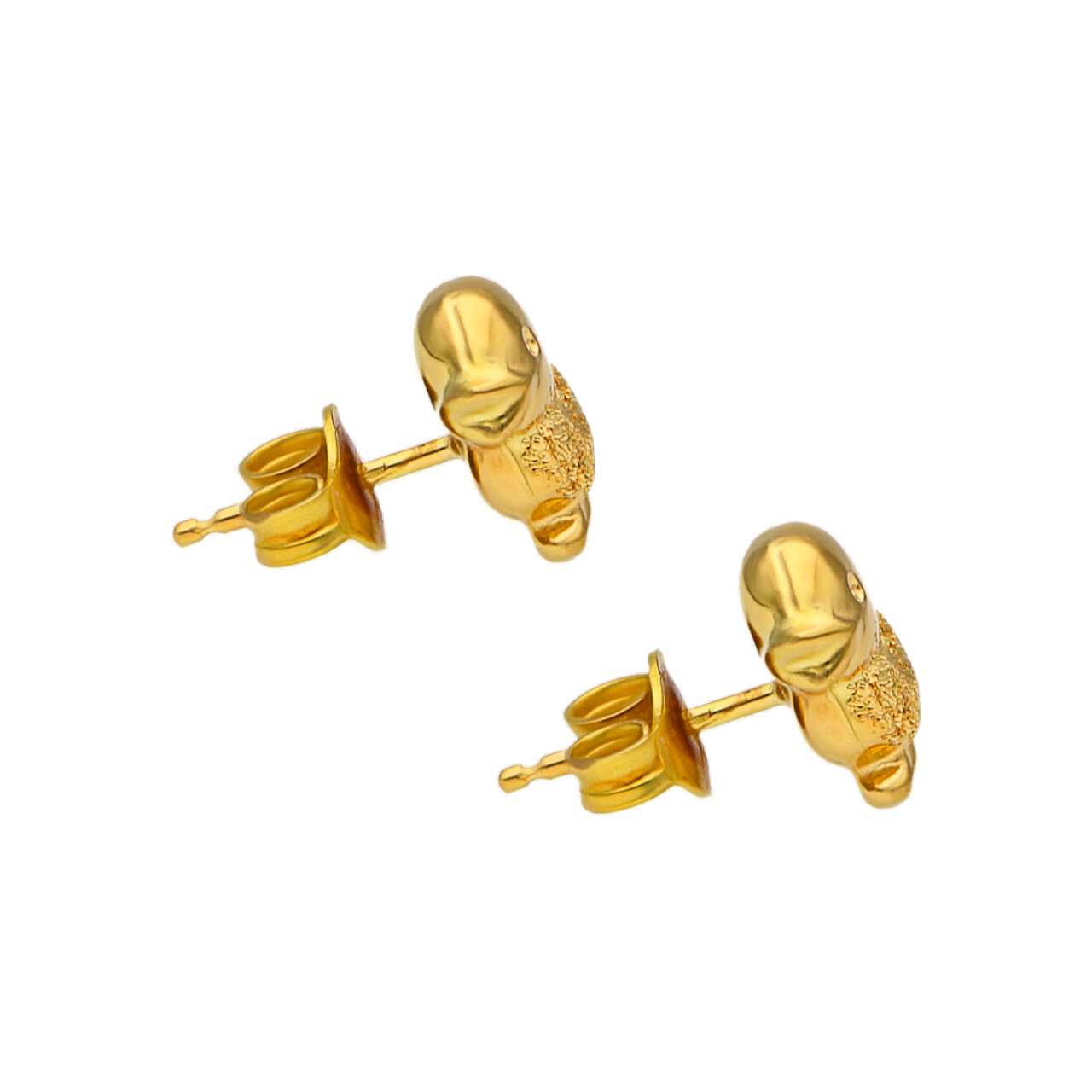Orecchini pulcino in oro giallo_3