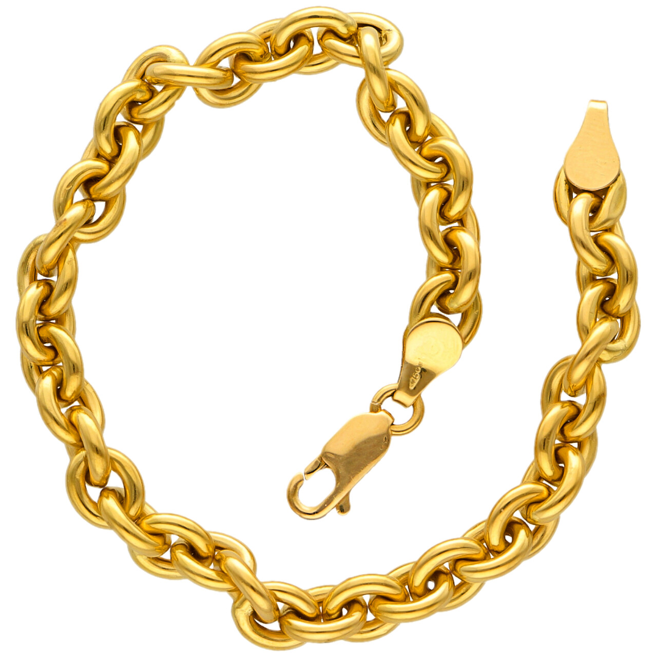 Bracciale in oro giallo maglia rolò_2