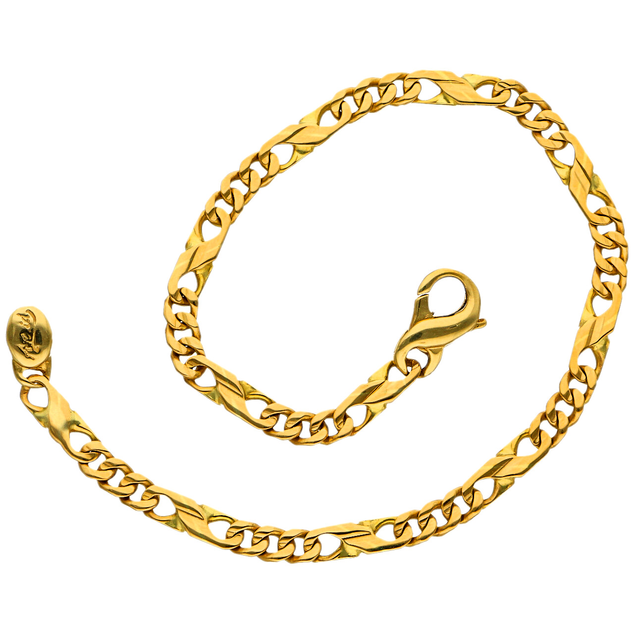 Bracciale in oro giallo maglia 3+1_2