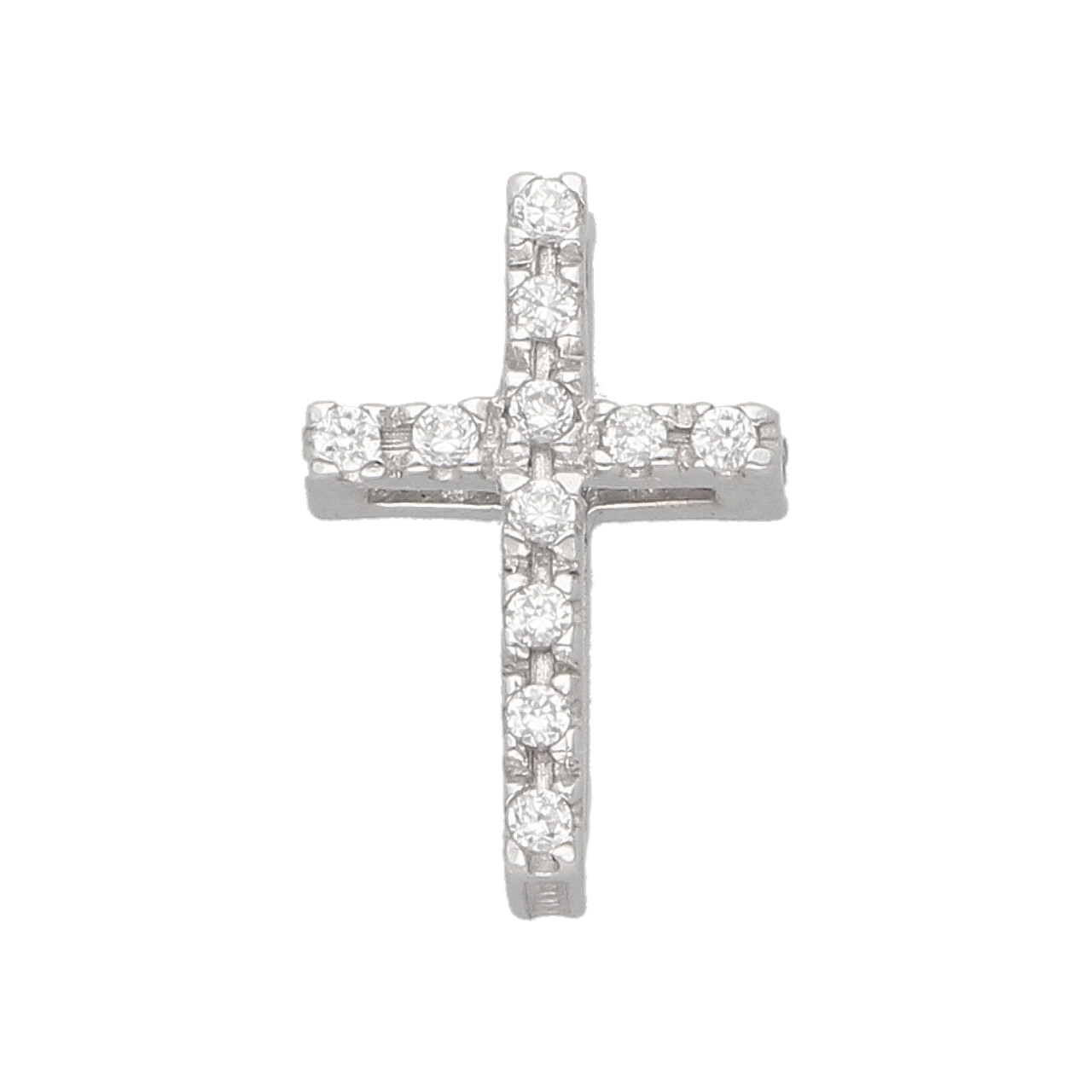 Croce oro bianco con zirconi_1