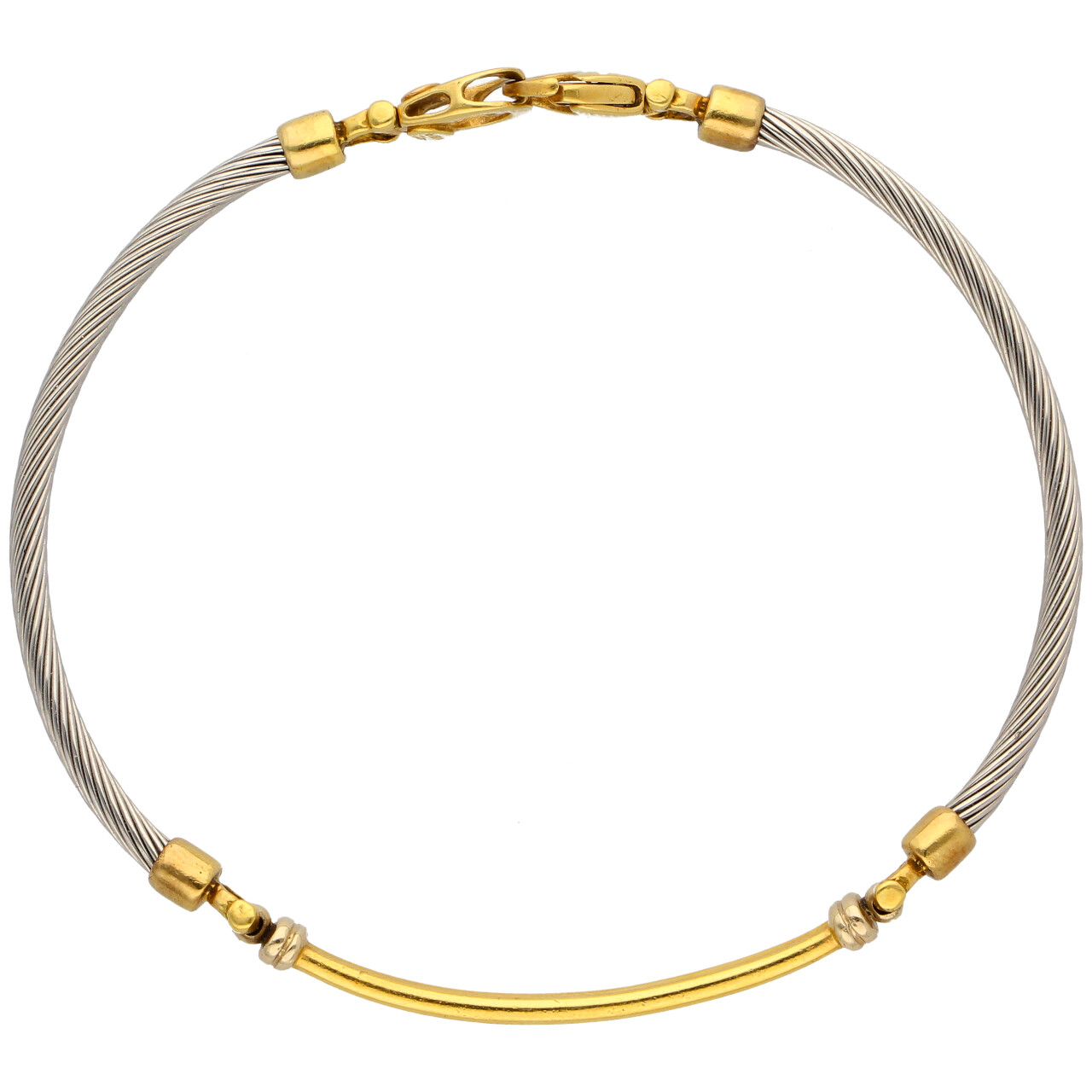 Bracciale due ori e acciaio_2