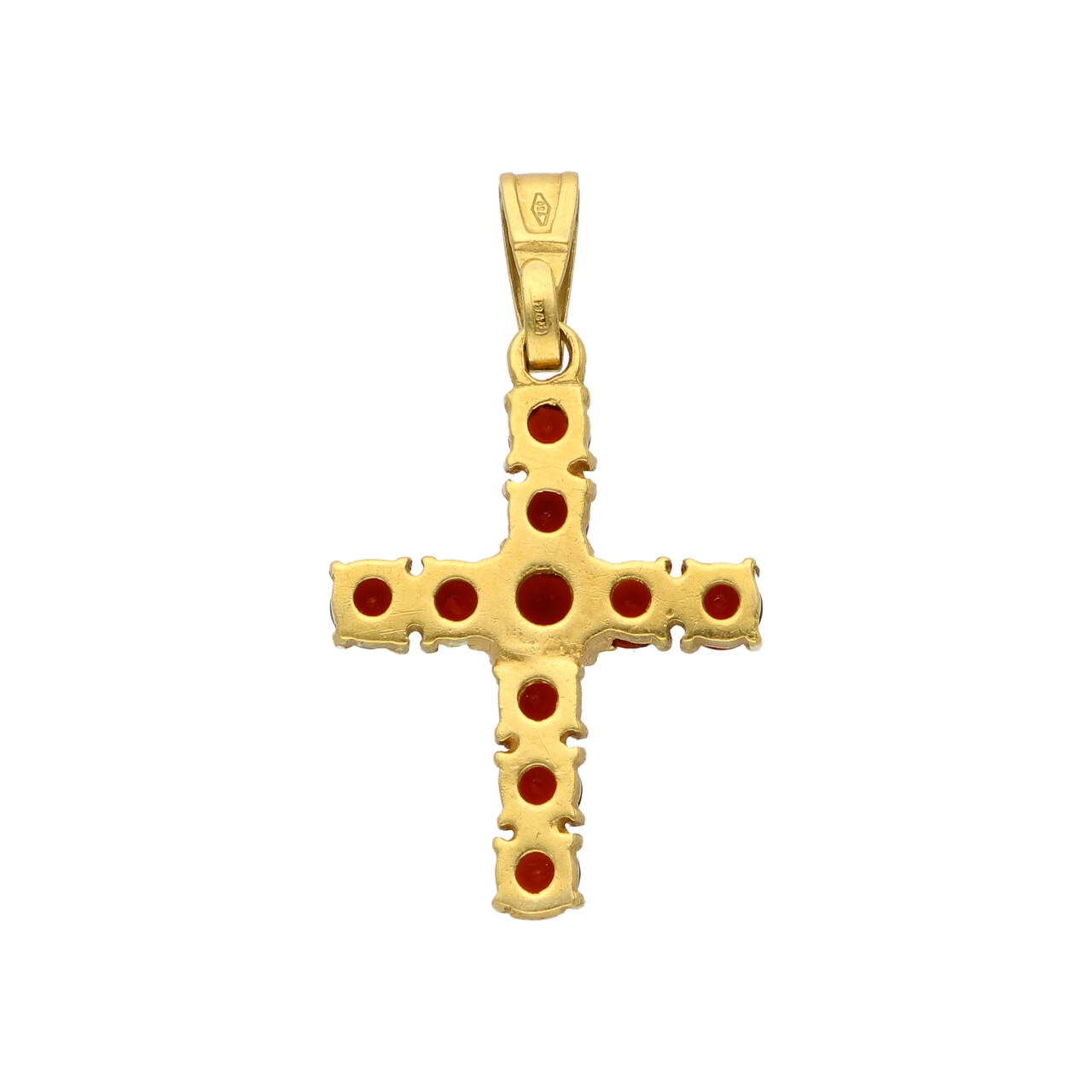 Croce oro giallo con granati_3