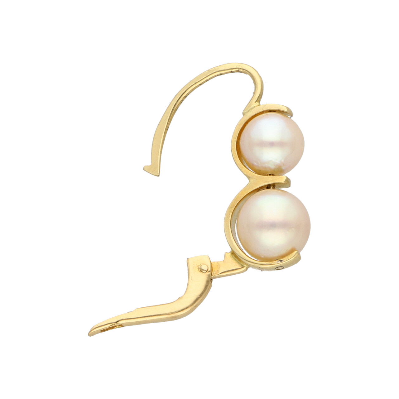 Orecchini monachella oro giallo con perle_4