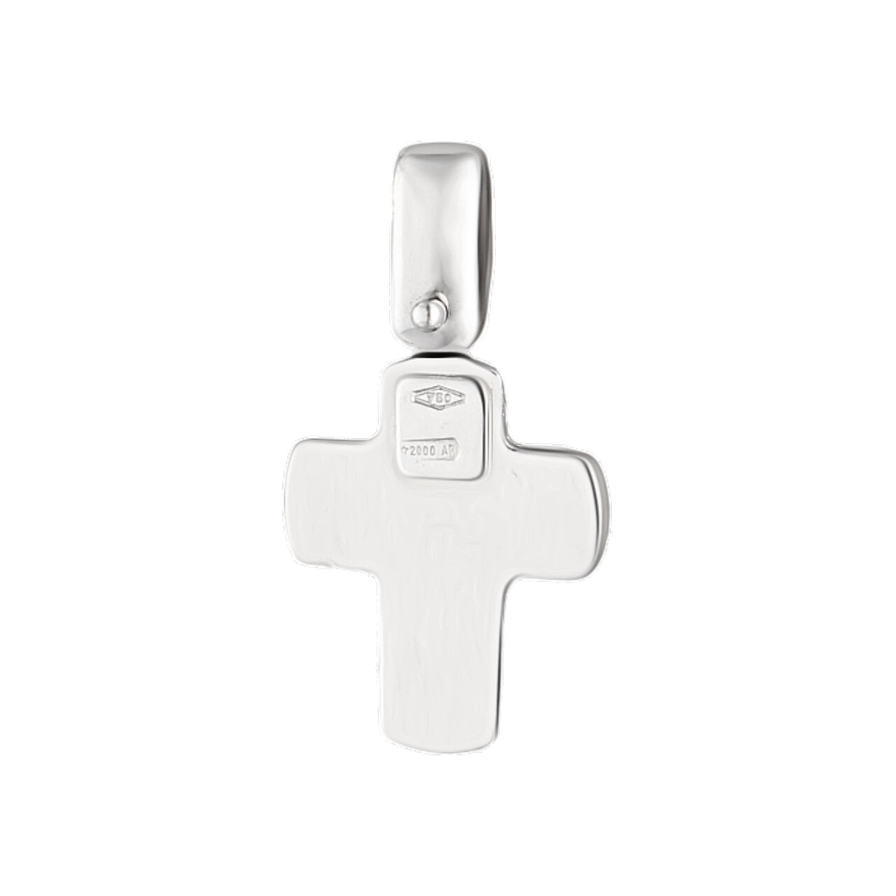 Croce oro bianco semisatinata_3