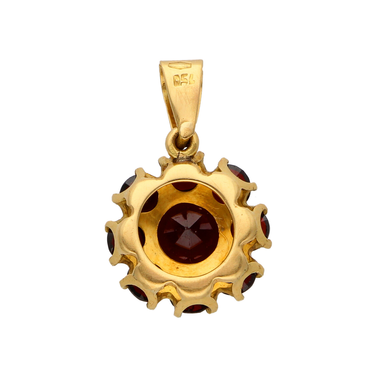 Ciondolo in oro giallo con granati_4