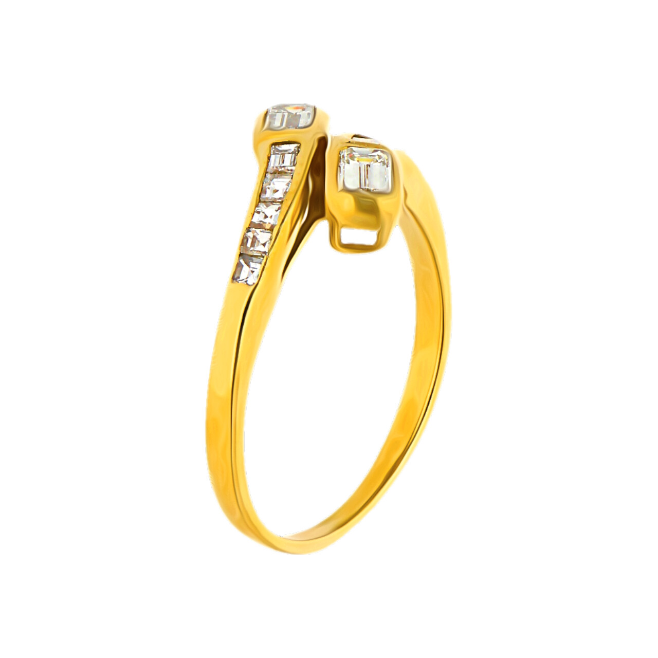 Anello contrariè in oro giallo con diamanti_2