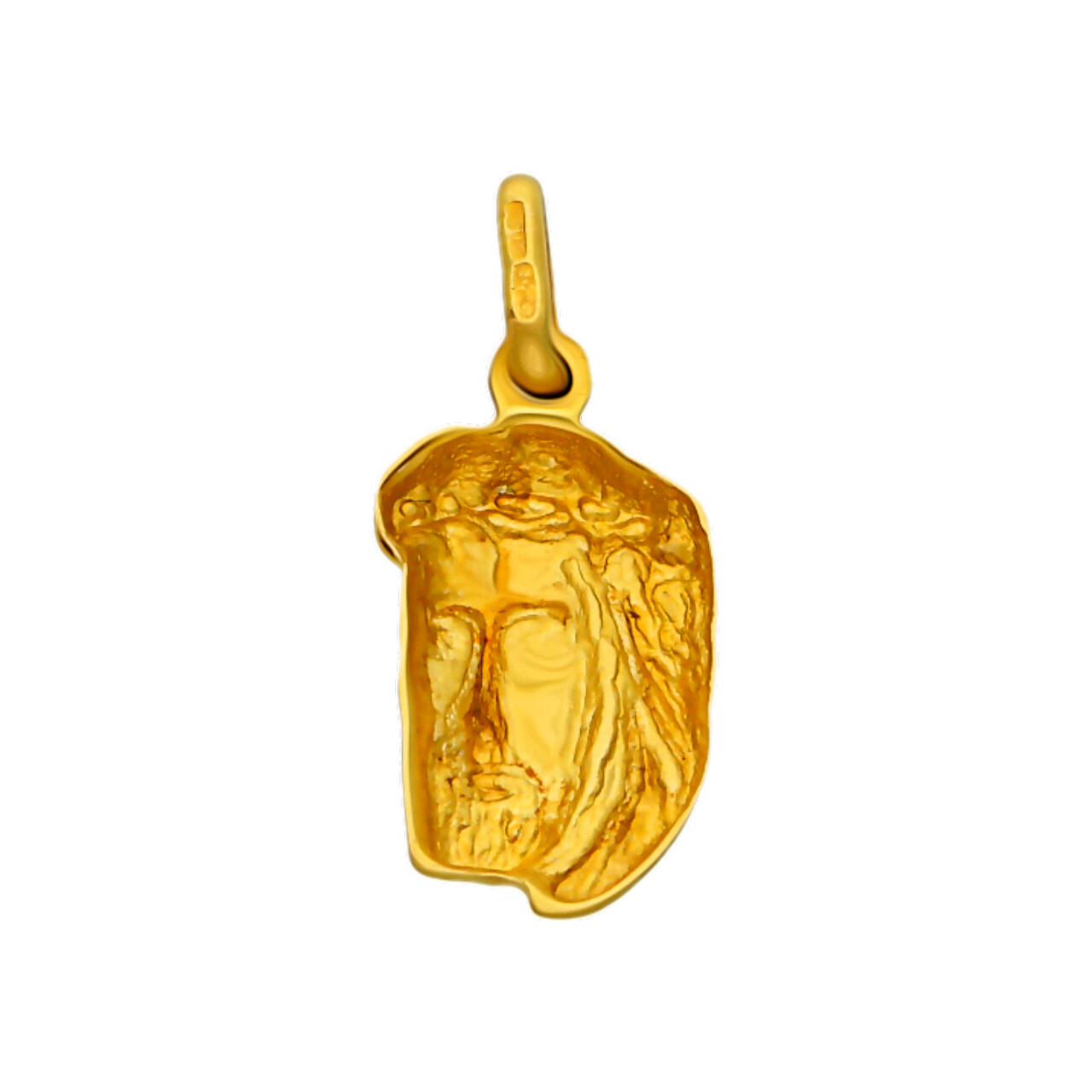 Ciondolo volto di cristo oro giallo_4