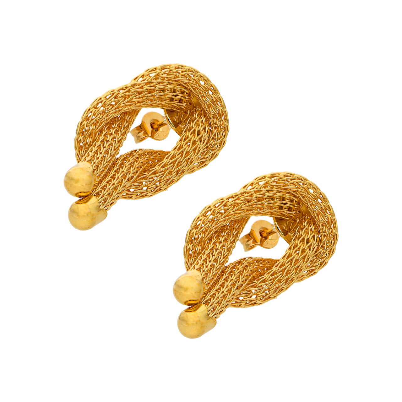 Orecchini nodo oro giallo_2
