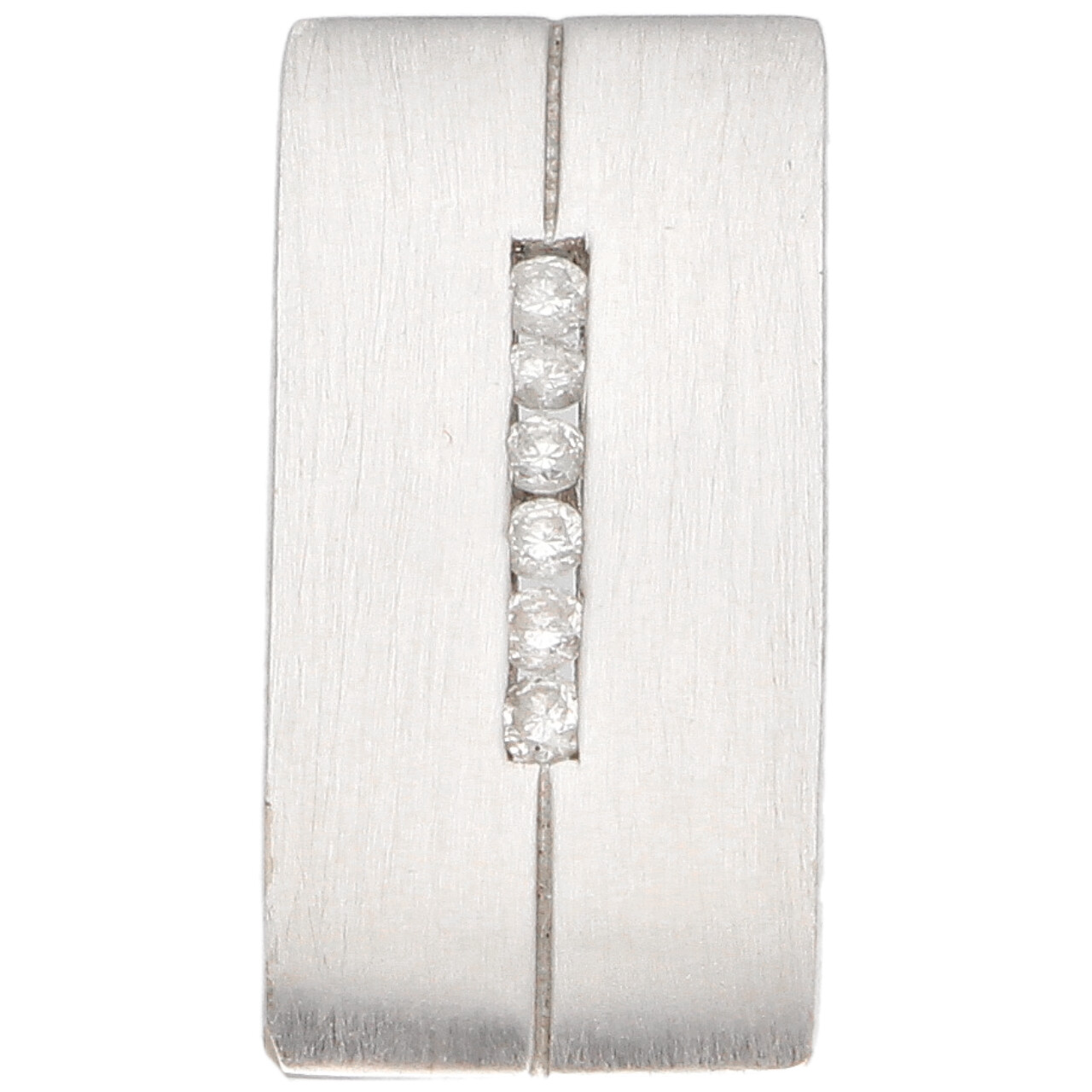 Ciondolo moderno in oro bianco con diamanti_1