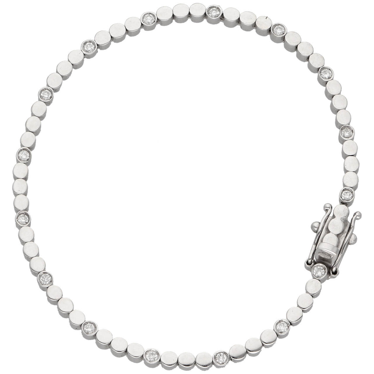 Tennis moderno oro bianco con diamanti_1