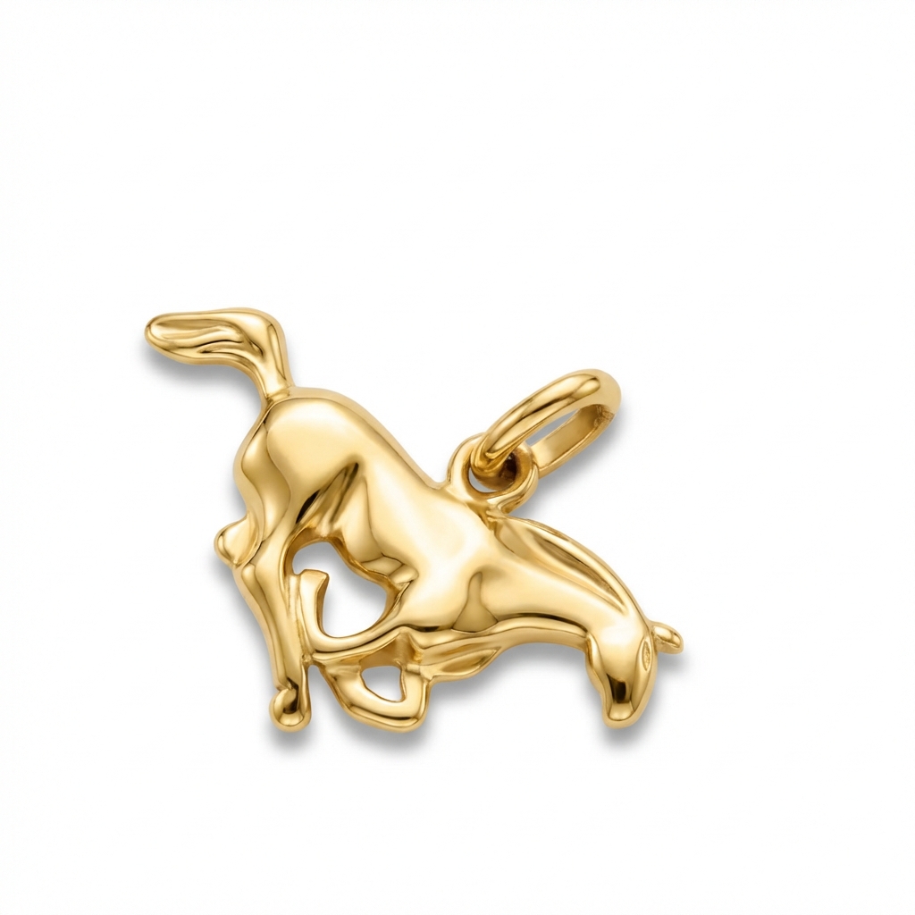 Ciondolo cavallo in oro giallo_2