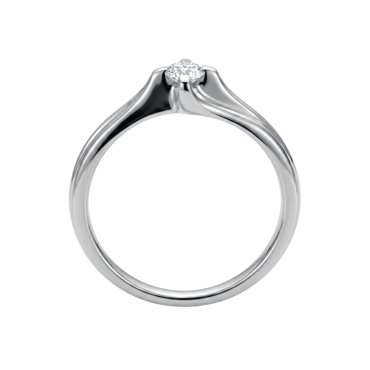 Anello oro bianco solitario con diamante_2