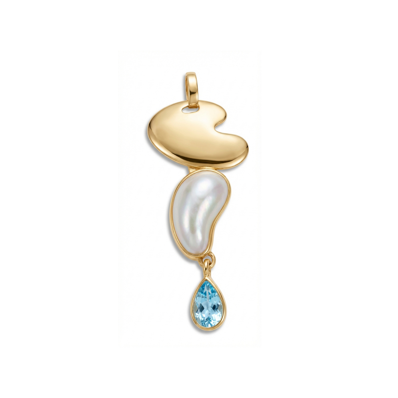 Ciondolo oro giallo madreperla e topazio_1