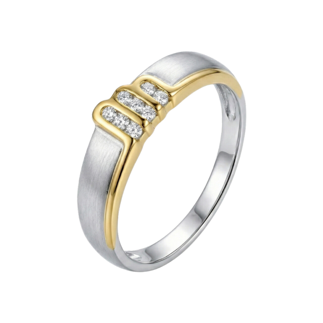 Anello due ori con diamanti 0.19ct_2