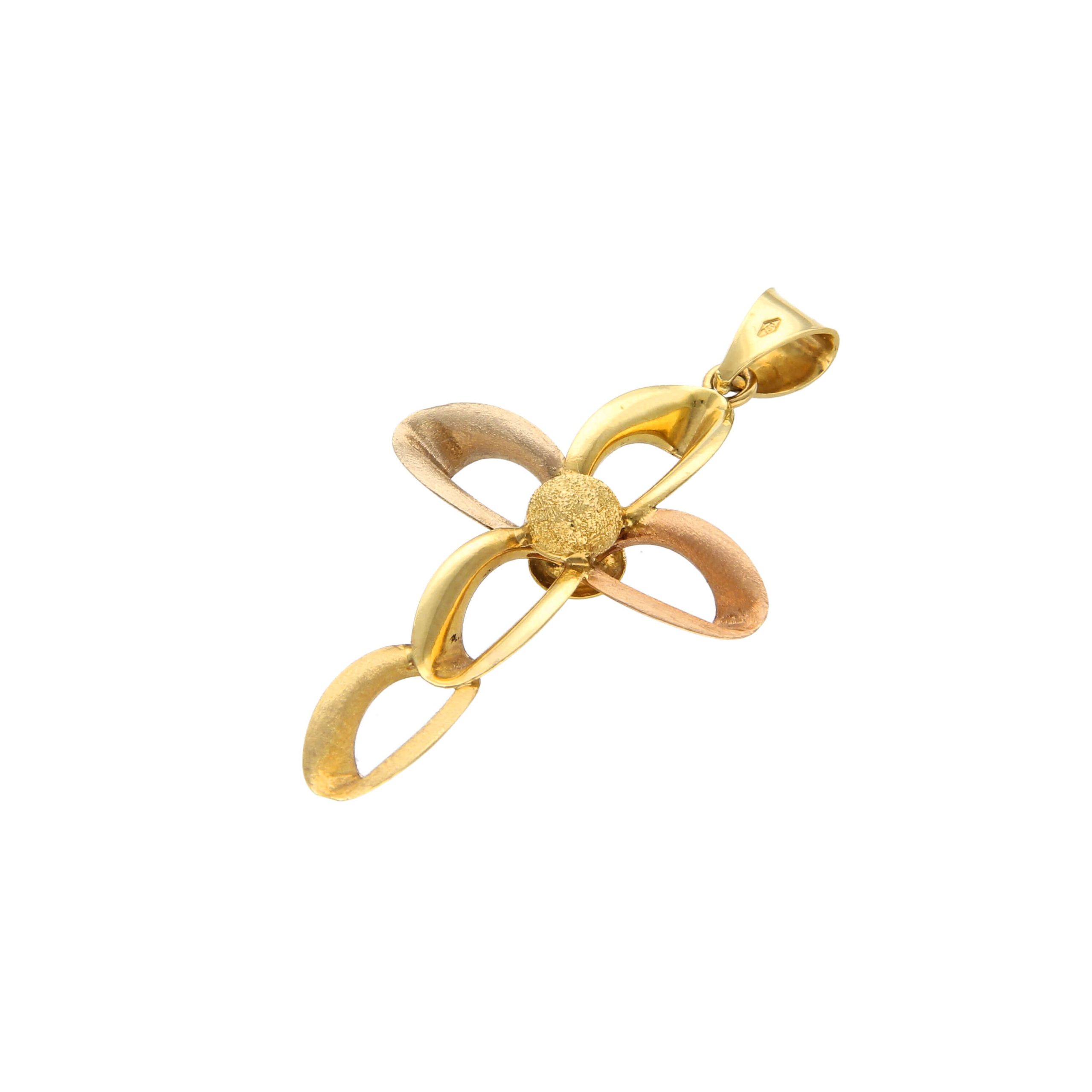 Croce tre ori effetto satinato_2