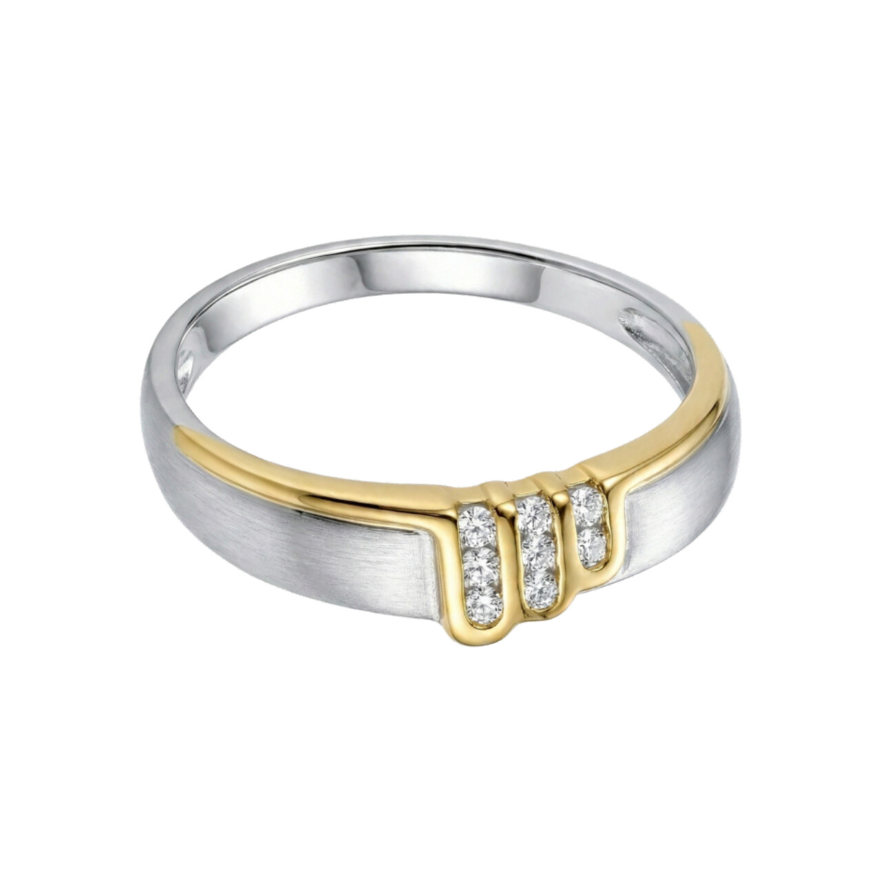 Anello due ori con diamanti 0.19ct_3