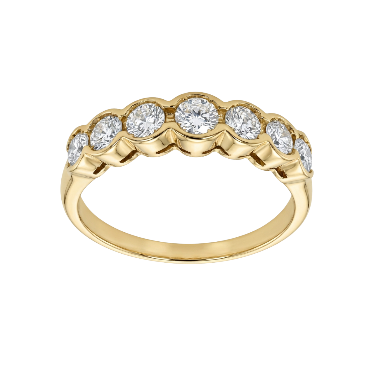 Anello in oro giallo con diamanti_1