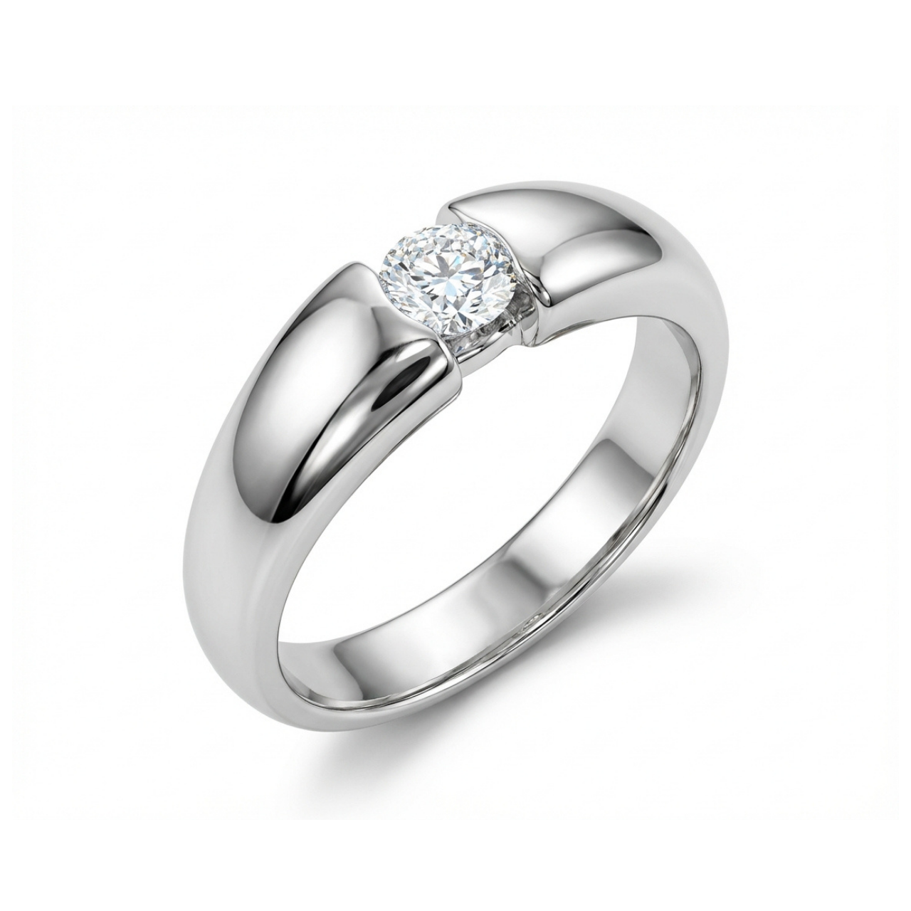 Anello solitario oro bianco con diamante_3