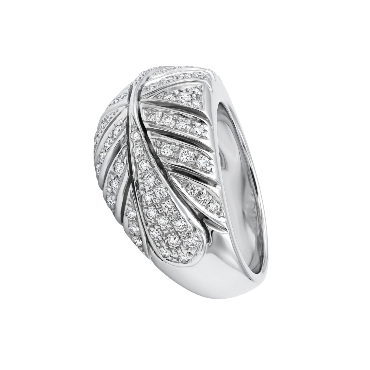 Anello in oro bianco con pavè di diamanti_3