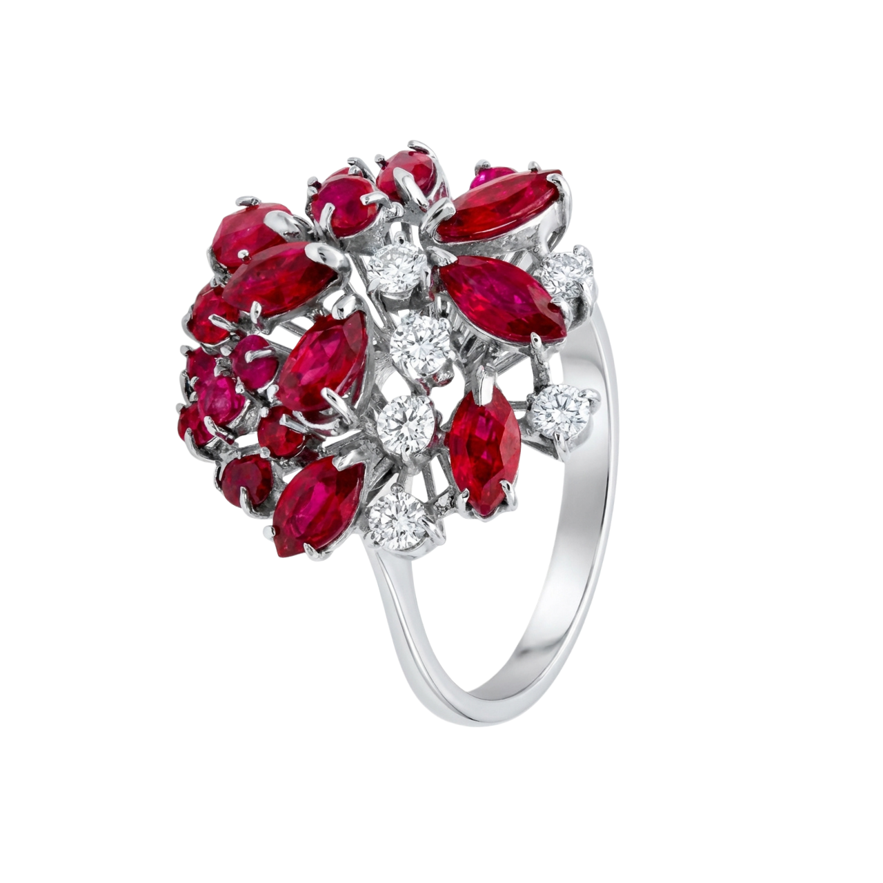 Anello oro bianco con rubini e diamanti_2