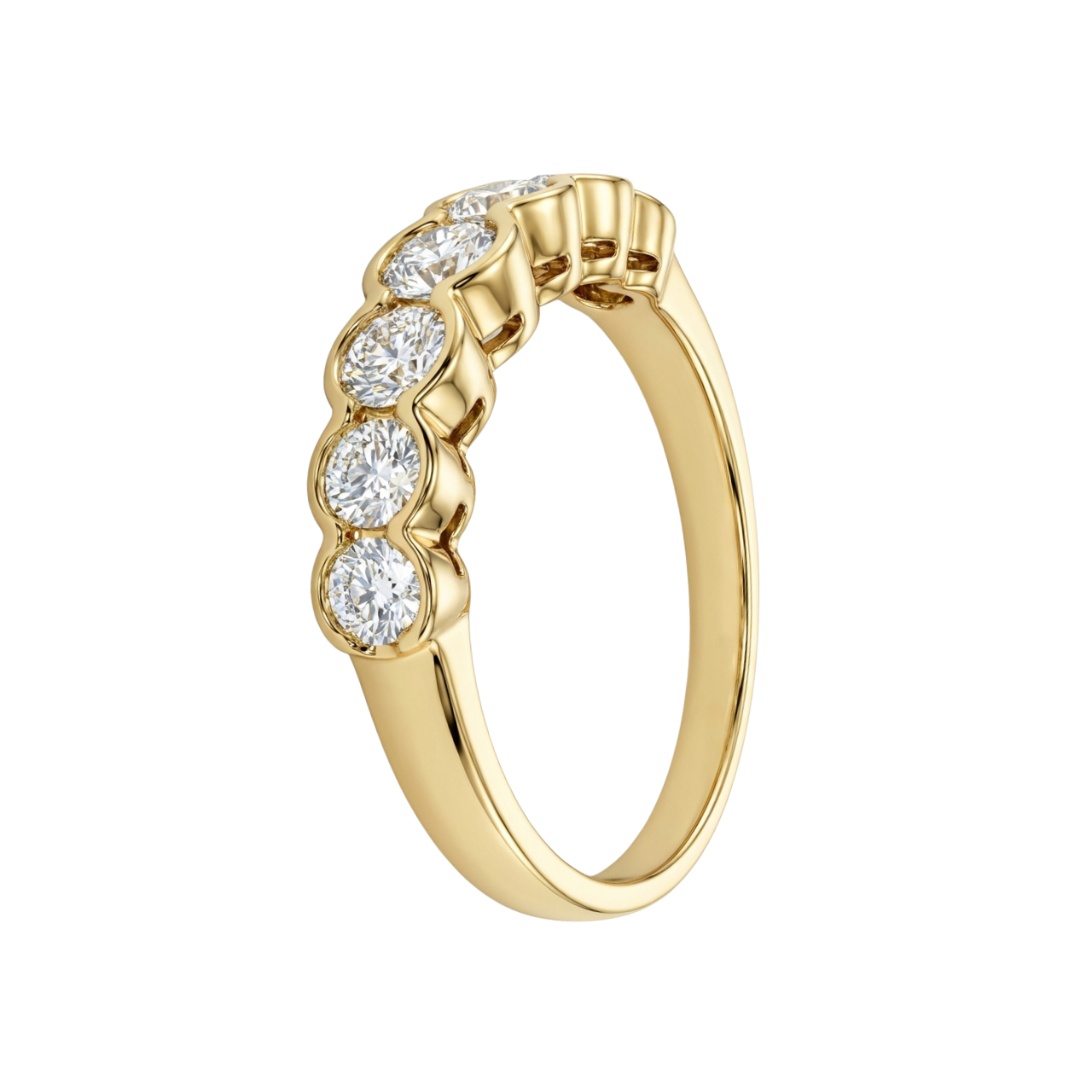 Anello in oro giallo con diamanti_2